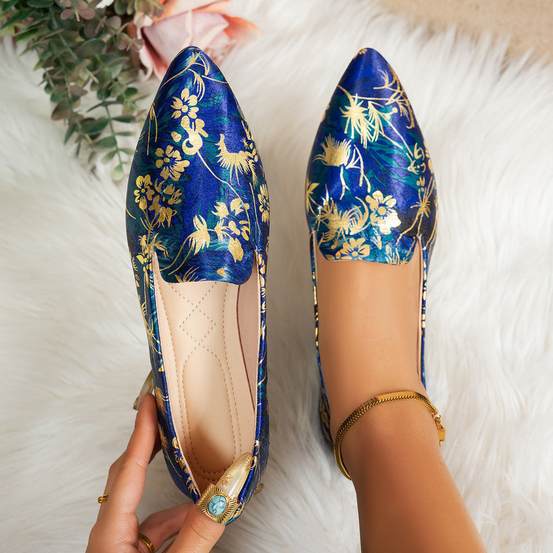 Damen Ballerinas im modernen Leopardenmuster Drune