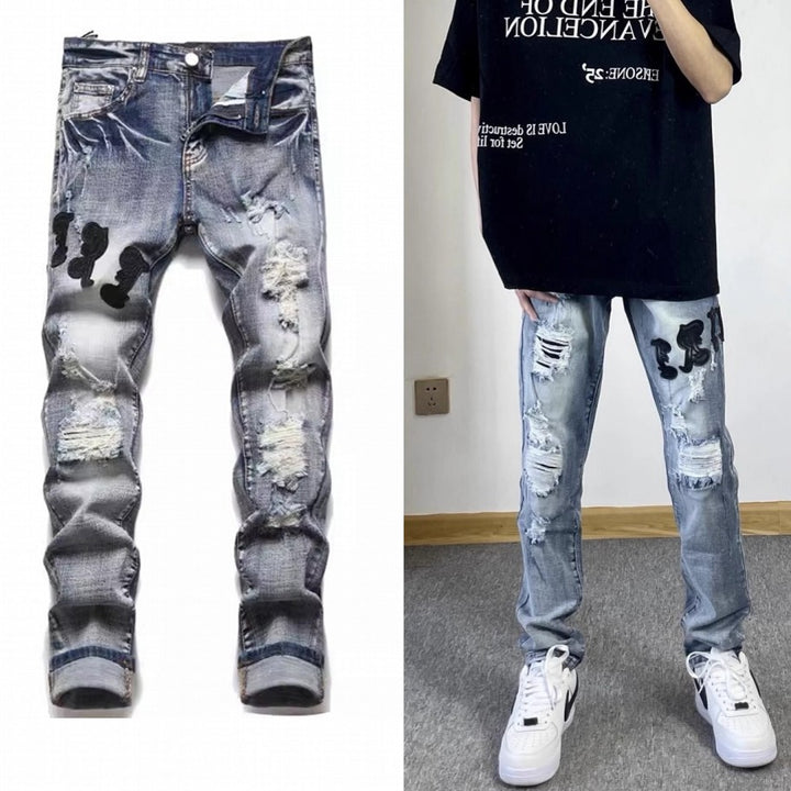 Herren Modische Oversized T-Shirt mit grafischem Print Drune