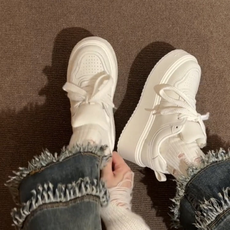 Damen Chunky Sneakers mit stabiler Plateau-Sohle und atmungsaktivem Obermaterial Drune