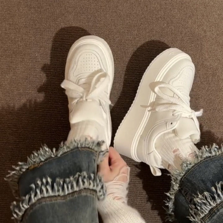 Damen Chunky Sneakers mit stabiler Plateau-Sohle und atmungsaktivem Obermaterial Drune