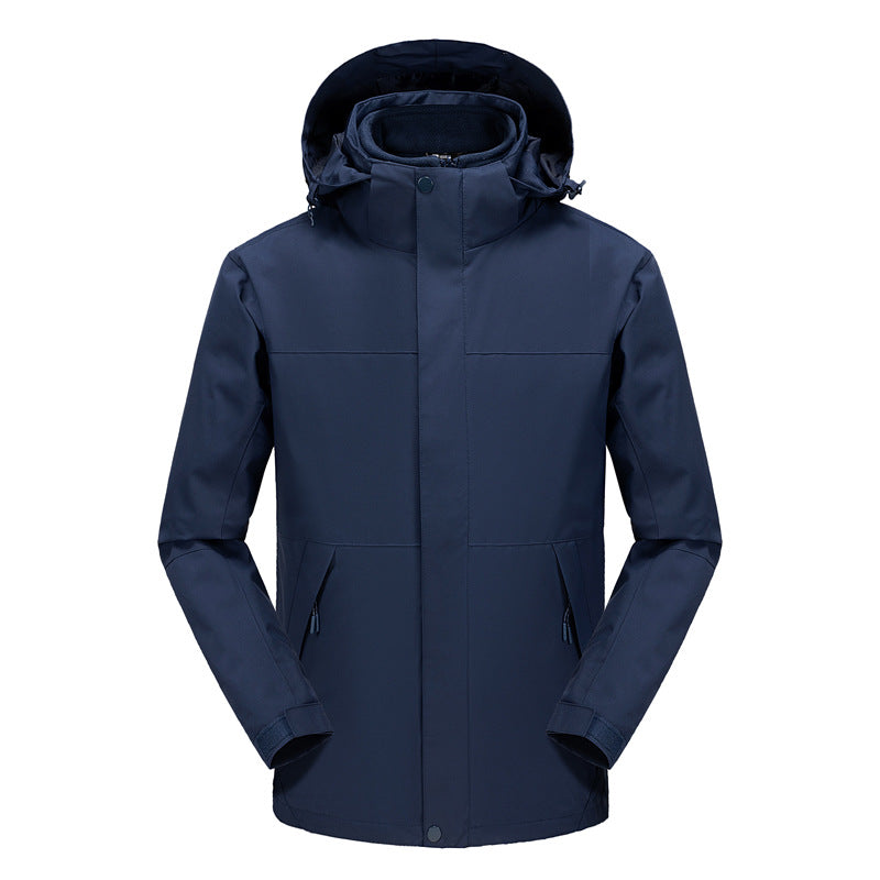 Herren Urbaner Softshell-Outdoorjacke mit hochschließendem Kragen, verschweißter Membran und verdeckten Reißverschlüssen Drune