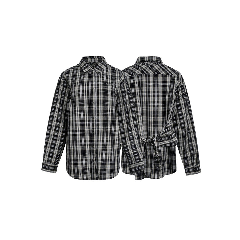 Herren Relaxed-Karohemd aus weichem Brushed‑Flanell mit verlängertem Rücken und Rundsaum Drune