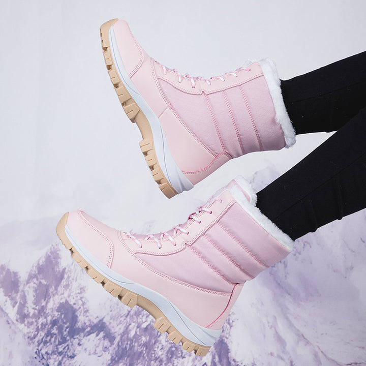 Damen Winterstiefel mit isolierter Fütterung und rutschfester Profilsohle Drune