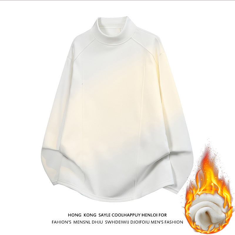 Herren Oversize Stehkragen-Sweatshirt mit Raglanärmeln und dezentem Farbverlauf Drune