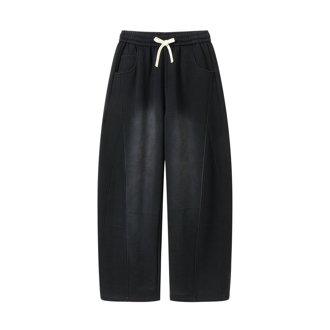 Damen Weite Culotte‑Sweathose mit hohem Bund und Kordelzug Drune