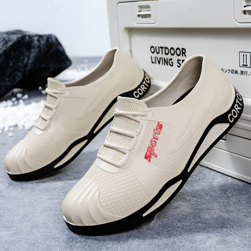 Herren Atmungsaktive Slip-On Freizeitsneaker mit verstärkter Zehenschutzkappe Drune