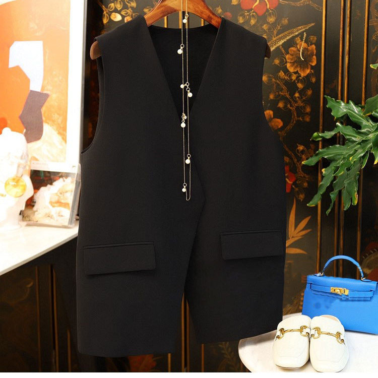 Damen Stilvolle ärmellose Blazer-Weste Drune 1789269052