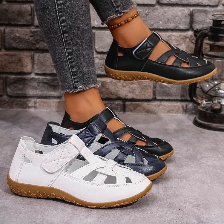 Damen Komfortable Freizeitschuhe mit verstellbarem Riemen Drune