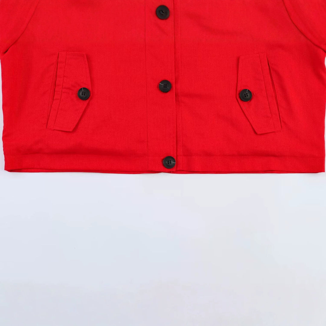 Damen Kurz geschnittene Oversize-Trenchjacke mit Stehkragen und Schulterklappen Drune