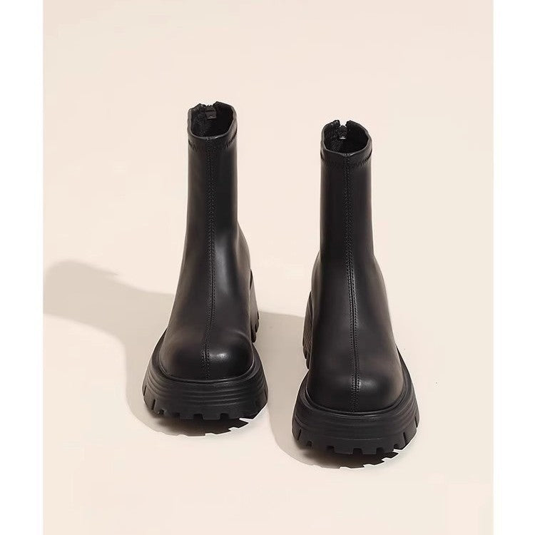 Damen Trendige Chelsea Boots mit rutschfester Sohle Drune