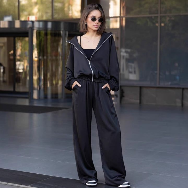 Damen elegantes und lässiges Lounge-Set mit weitem Schnitt Drune