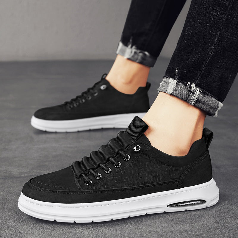 Herren Leichte Sneaker mit niedrigem Schnitt, geprägtem Muster, luftgepolsterter Sohle und gepolstertem Einstieg Drune
