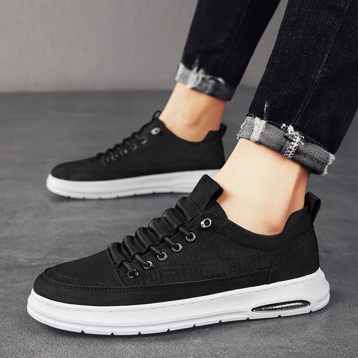 Herren Leichte Sneaker mit niedrigem Schnitt, geprägtem Muster, luftgepolsterter Sohle und gepolstertem Einstieg Drune