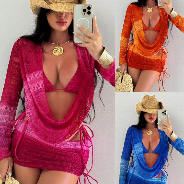Damen Strandkleid mit modernem Schnitt und verstellbaren Raffung Drune