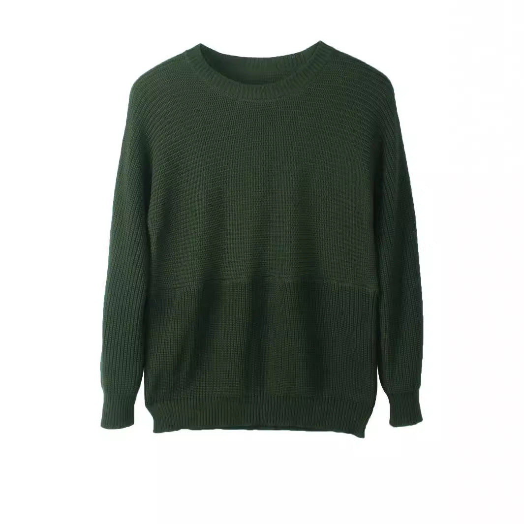 Damen Grobstrick Pullover mit lässigem Schnitt und atmungsaktiver Textur Drune