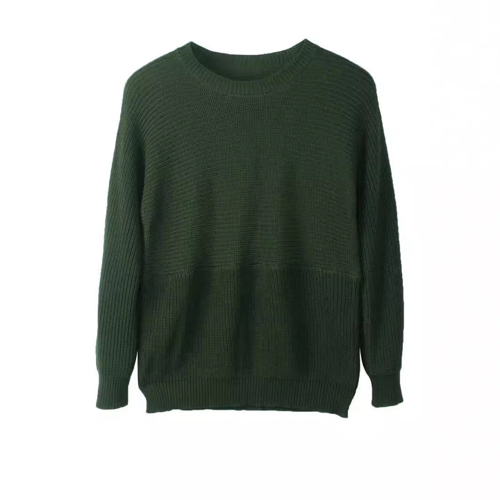 Damen Grobstrick Pullover mit lässigem Schnitt und atmungsaktiver Textur Drune