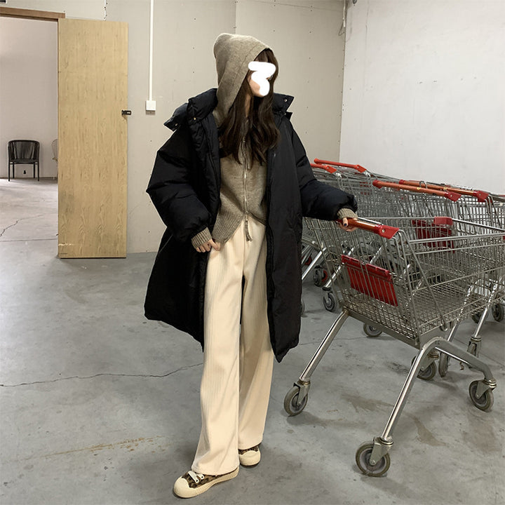 Damen modische Strickjacke mit Kapuze und Reißverschluss Drune