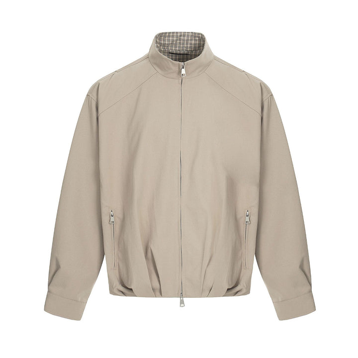 Herren Leichter Windbreaker‑Blouson mit Funnelkragen und verdeckten Reißverschlüssen Drune