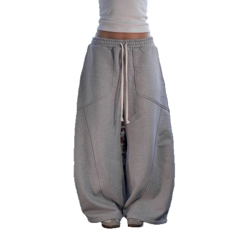 Herren Hohe Taille Entspannte Passform Jogginghose Drune