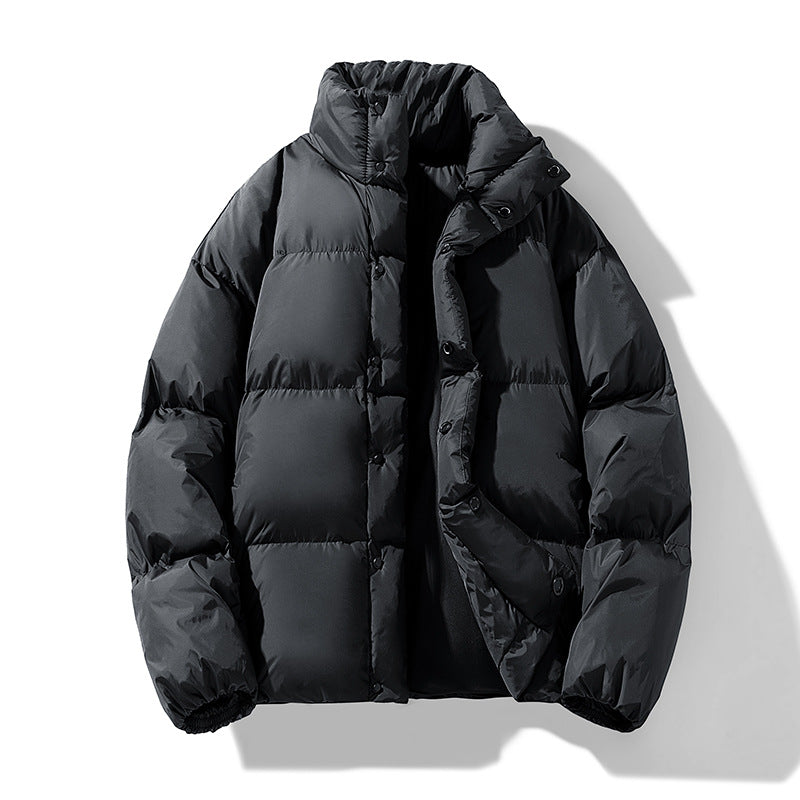 Herren Wattierte Winter-Steppjacke mit hohem Stehkragen Drune