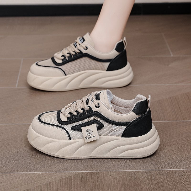 Damen modische Sneaker mit atmungsaktivem Mesh und komfortabler Sohle Drune