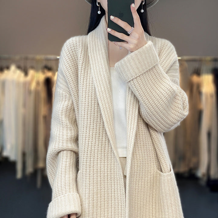Damenmodischer Strickcardigan Drune