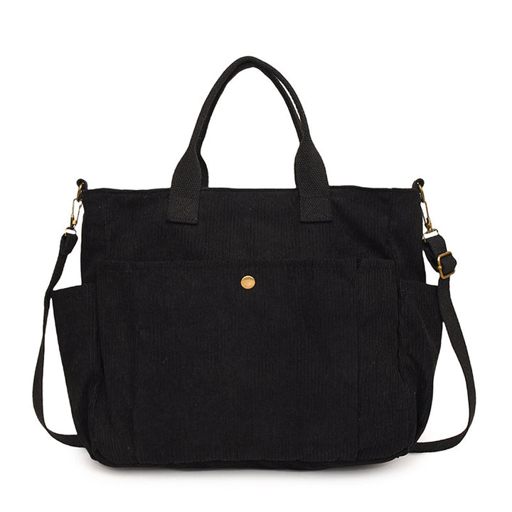 Drune | Corduroy Schultertasche Mit Bequemem Band