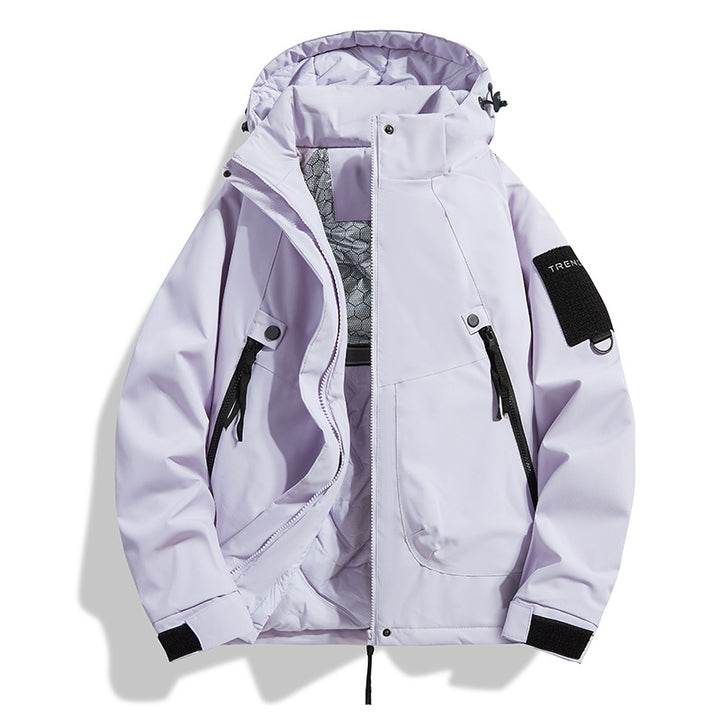 Herren Isolierte Kapuzen-Fieldjacke mit gesteppter Thermofütterung, winddichter Hülle & Utility-Taschen Drune