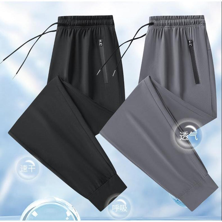 Herren Sportliche Jogginghose mit elastischem Bund und praktischen Reißverschluss-Taschen Drune