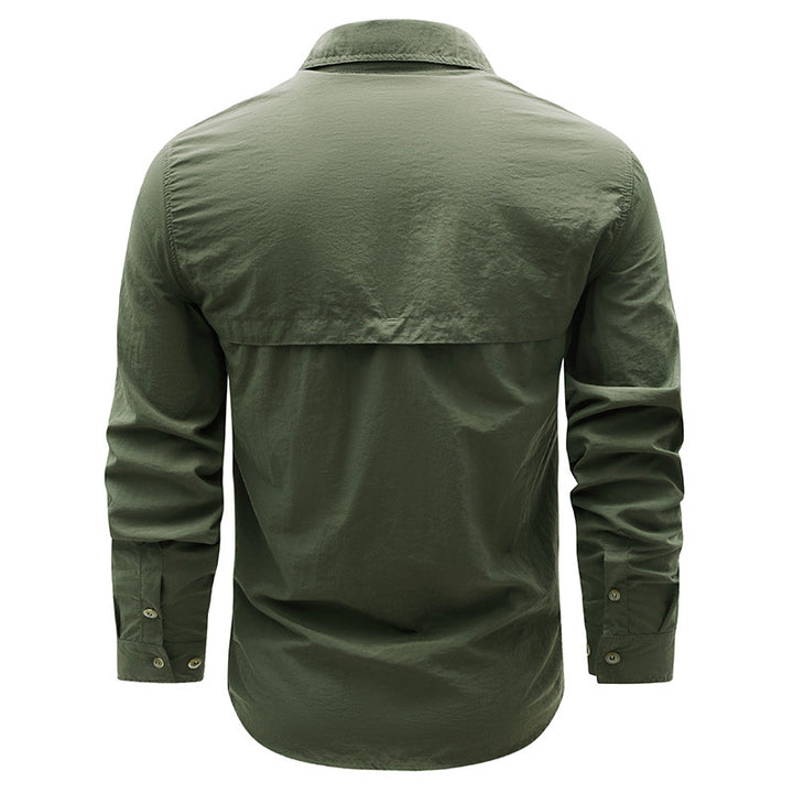 Herren Praktisches Funktionshemd mit Brusttaschen Drune