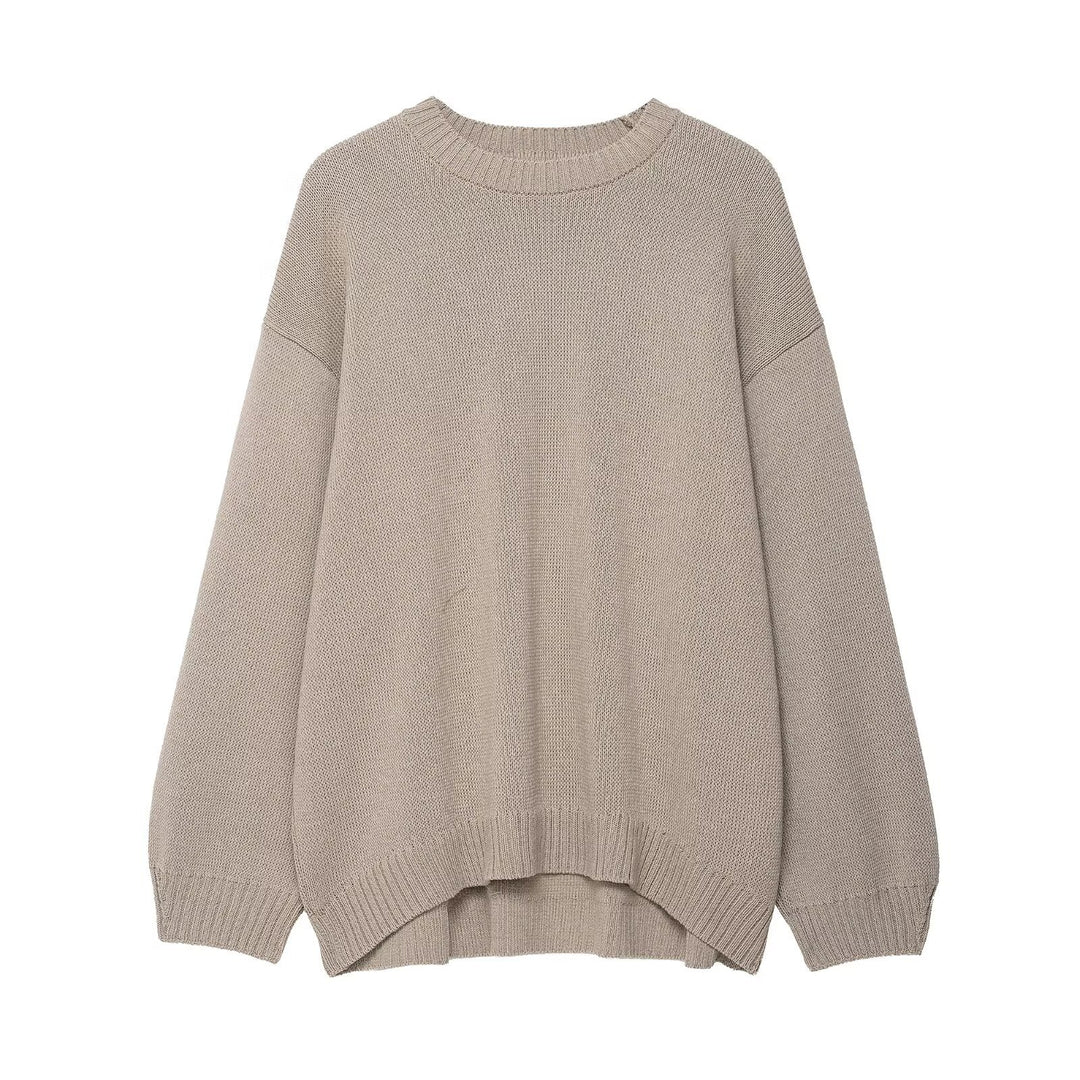 Damen lässiger Strickpullover Drune