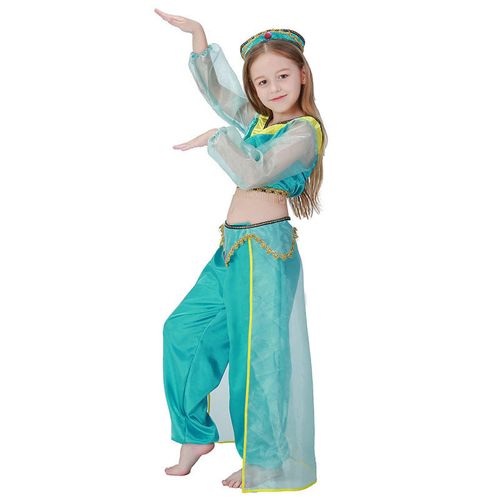 Mädchen Prinzessinnenkostüm im orientalischen Stil mit glitzernden Details Drune