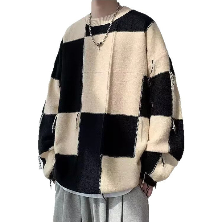 Herren Grobstrick Pullover Drune