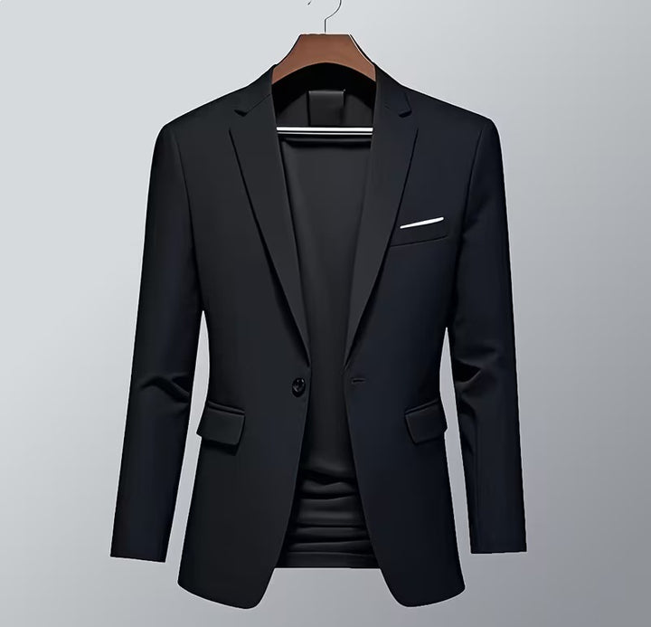 Herren nan taillierter Business-Sakko mit Stretchkomfort und modernem Revers Drune