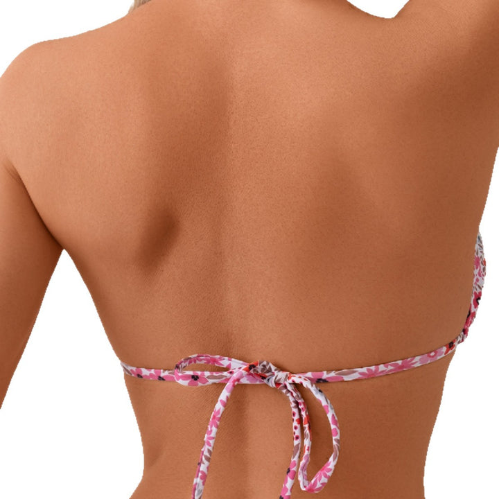 Damen Triangel-Bikini mit floralem Design und verstellbaren Trägern Drune
