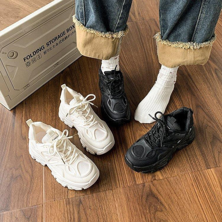 Damen Chunky Sneaker mit atmungsaktiven Mesh-Einsätzen und robustem Profil Drune