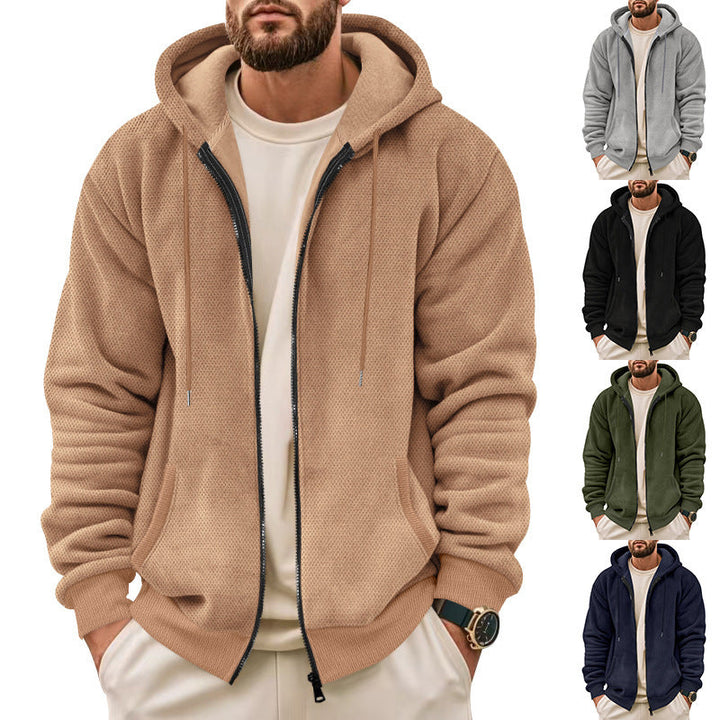 Herren Sportliche Kapuzenjacke mit atmungsaktivem Material und praktischem Reißverschluss Drune