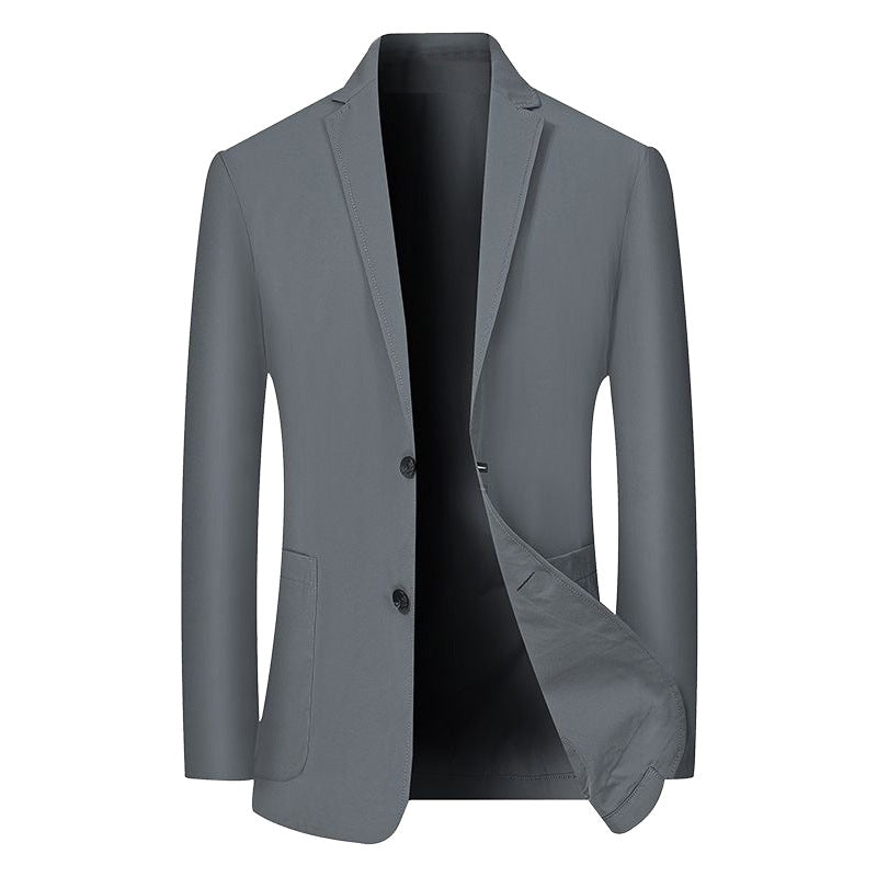 Herren Modernes Stretch Business-Sakko mit schmalem Schnitt und aufgesetzten Taschen Drune