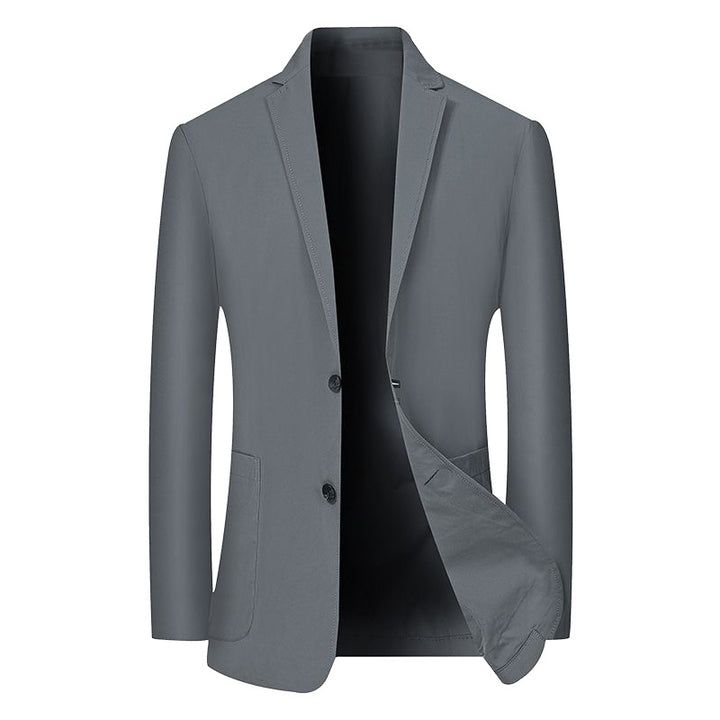 Herren Modernes Stretch Business-Sakko mit schmalem Schnitt und aufgesetzten Taschen Drune