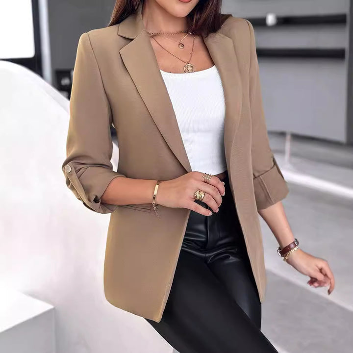 Damen Modischer Blazer mit lässiger Taillierung und schickem Revers Drune
