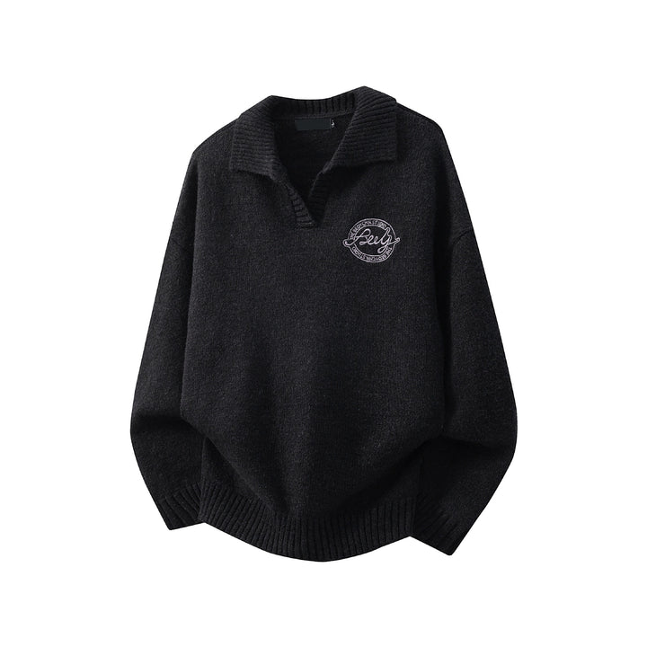 Damen Modischer Grobstrickpullover mit V-Ausschnitt Drune