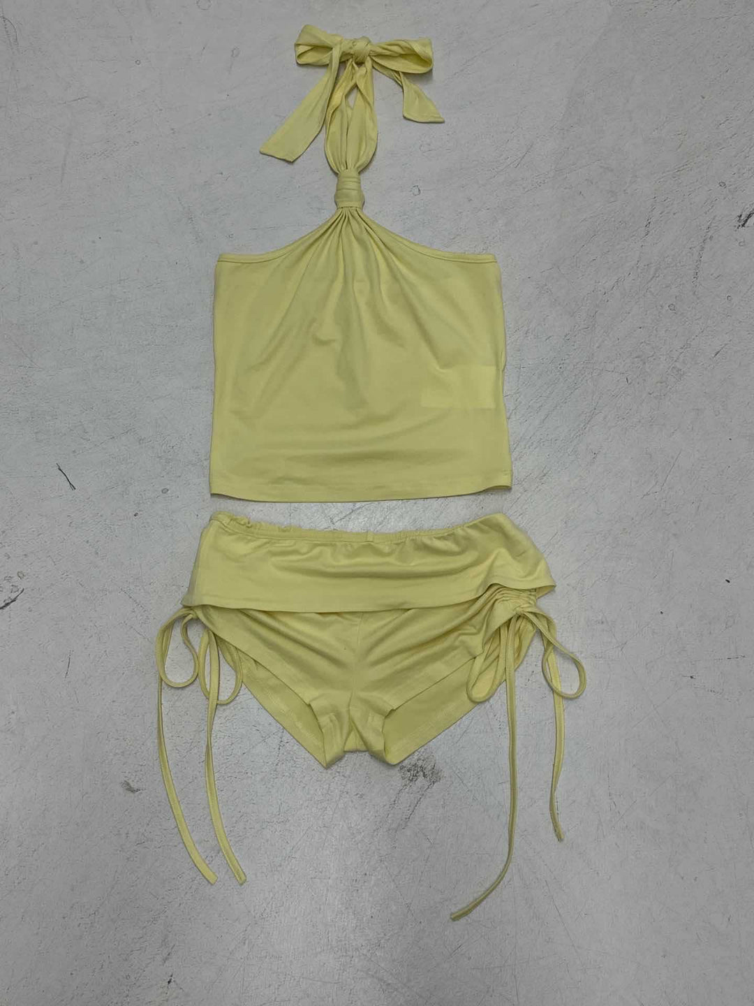 Damen Sportliches Bikiniset mit verstellbarem Trägerdesign und buntem Gummizug Drune