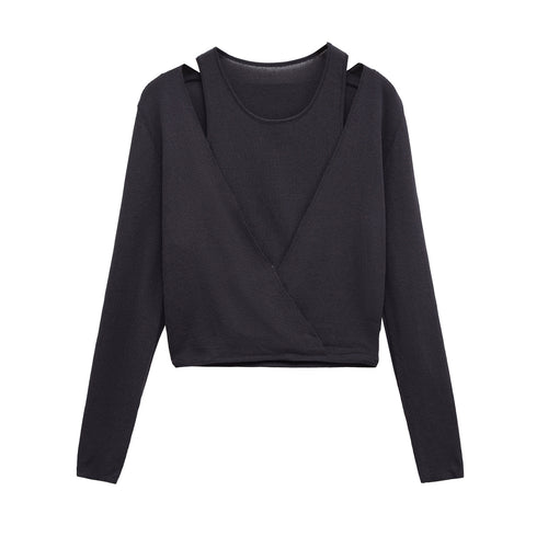 Damen Wickeloberteil mit eleganten Trägern und raffiniertem Design Drune