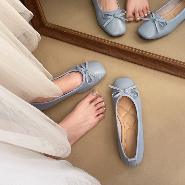 Damen Ballerinas mit süßem Schleifen-Design und komfortabler Sohle Drune
