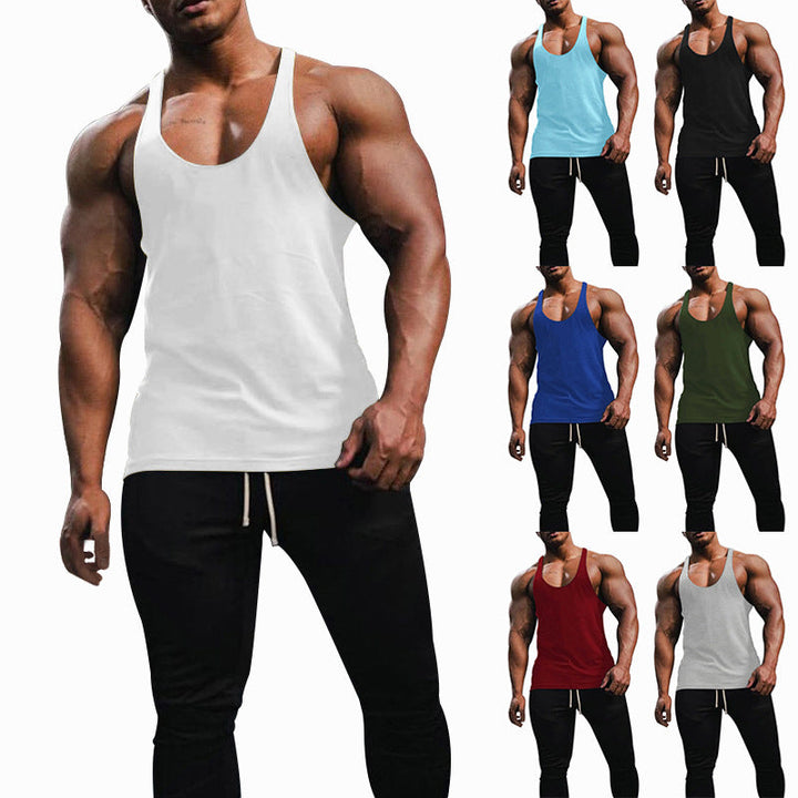 Herren Sporttanktop mit racerback Design und atmungsaktiver Baumwolle Drune