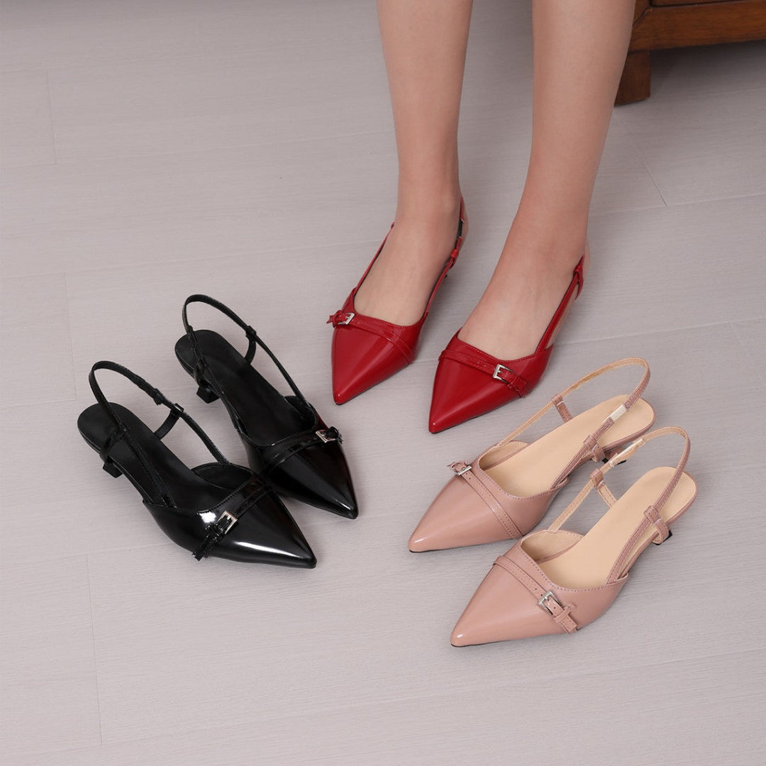 Damen Slingback-Pumps mit elegantem Design und modischem Riemen Drune