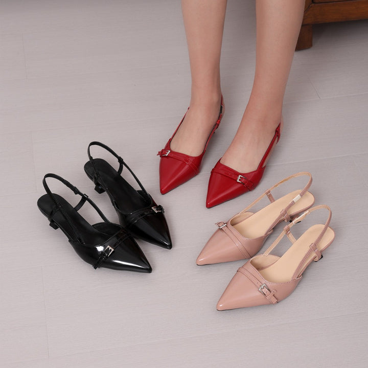 Damen Slingback-Pumps mit elegantem Design und modischem Riemen Drune