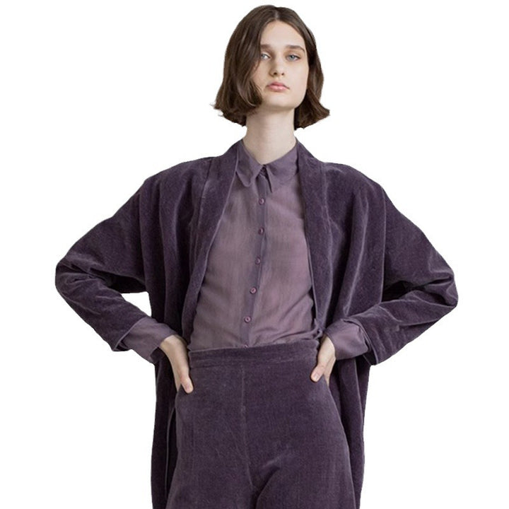 Damen elegante und transparente Bluse Drune