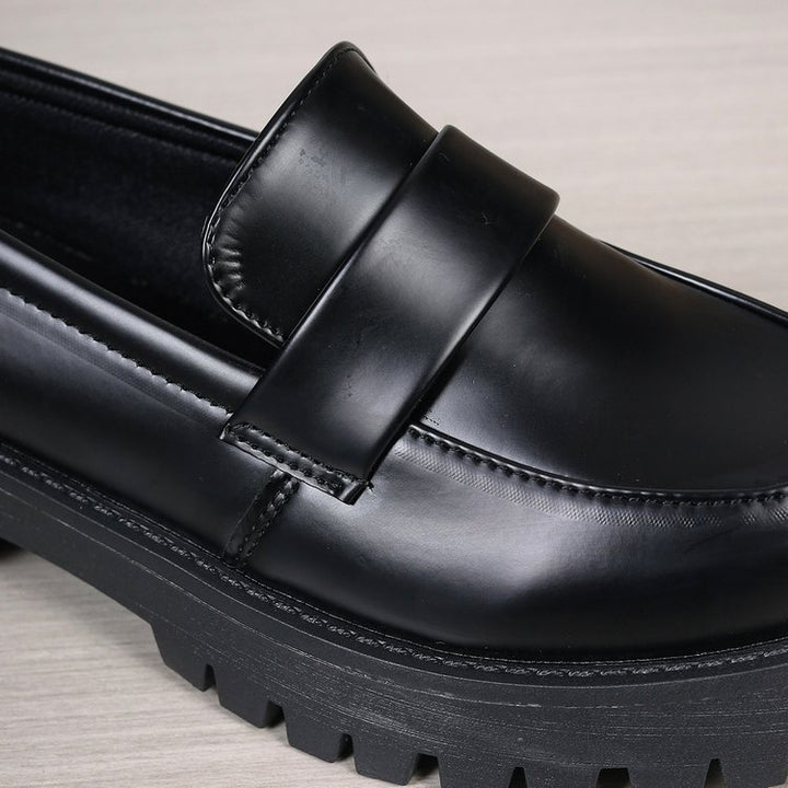 Damen  robuste Plateau-Loafer mit profilierter Traktorsohle und gepolstertem Komfortfußbett Drune