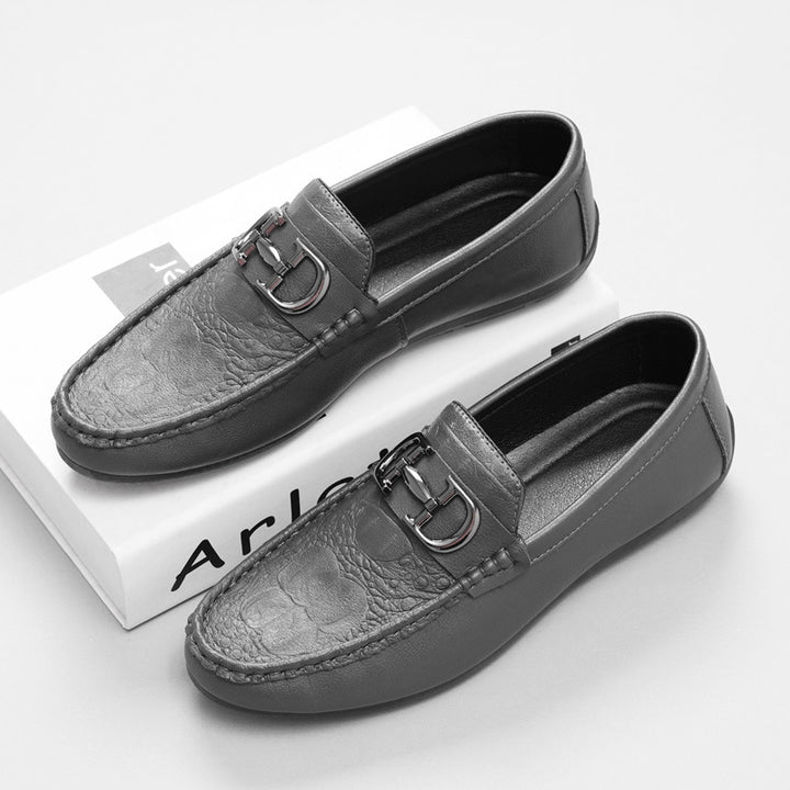 Herren Elegante Mokassins mit Metallakzent Drune